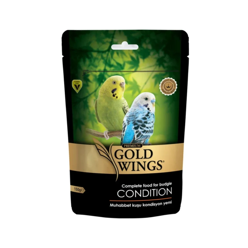 Gold Wings Premium Muhabbet Kuşu Kondisyon Yemi 150 g, kuşların sağlıklı gelişimi için özel formül