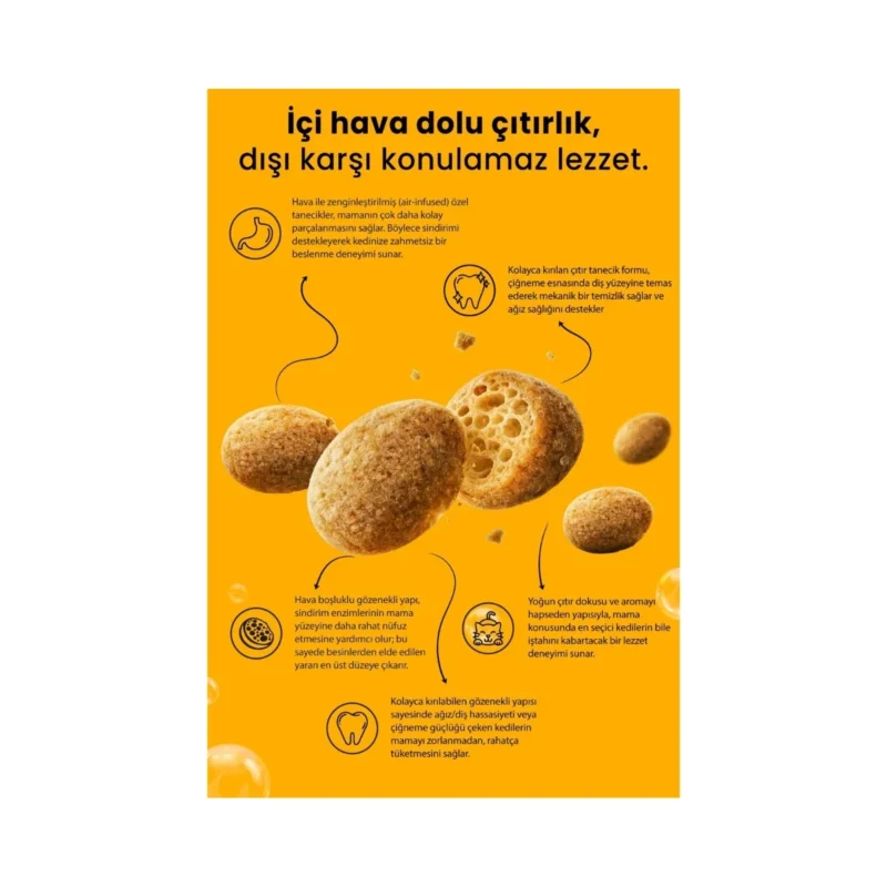 Reflex Crunchy Bubbles Urinary tavuklu kedi maması 10 kg ile idrar yolu sağlığını destekleyin