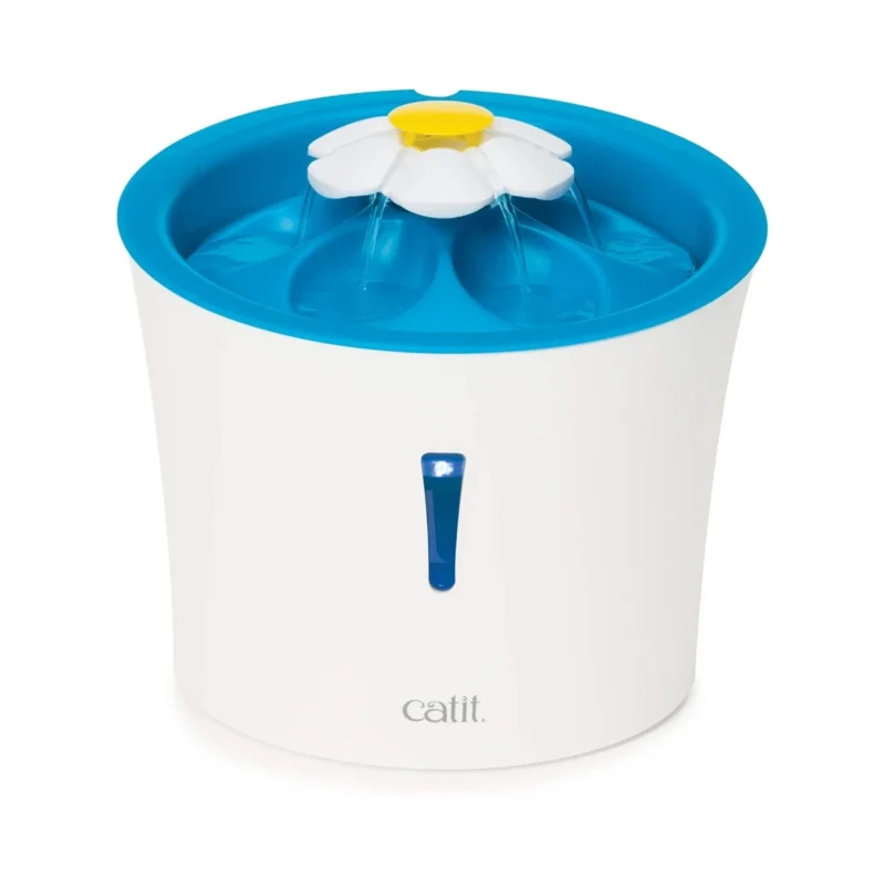 Catit Flower Kediler İçin LED Işıklı Su Pınarı 3L - Akan temiz su ile kediler için sağlıklı içme deneyimi