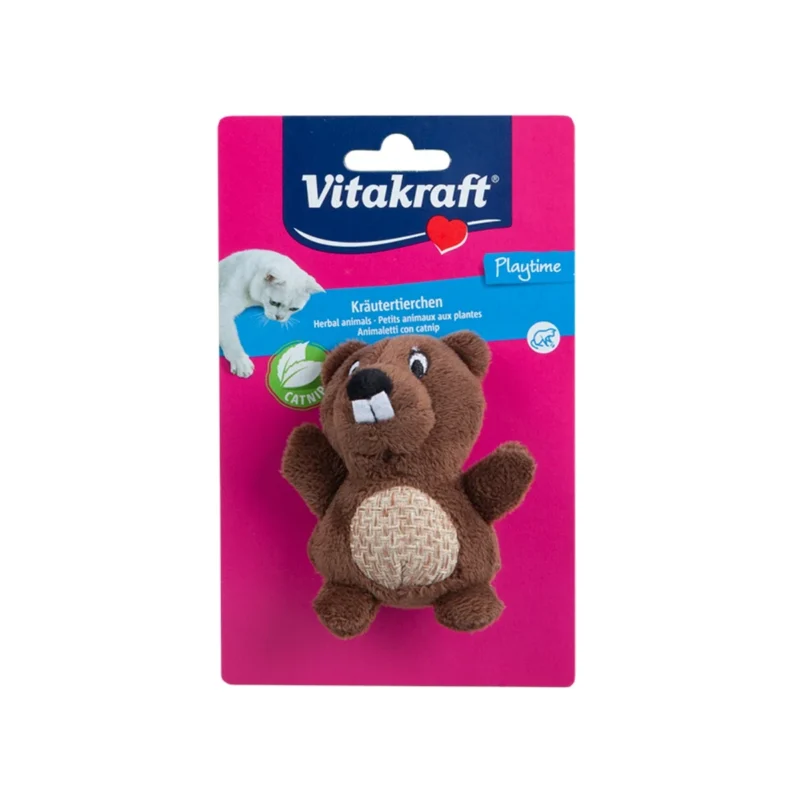 Vitakraft Catnip Kokulu Ayıcık Peluş Kedi Oyuncağı - Kediler için eğlenceli ve uyarıcı peluş oyuncak